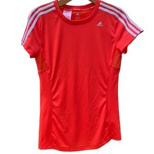 ADIDAS Climacool Short Sleeve Orange Top Size Youth XL